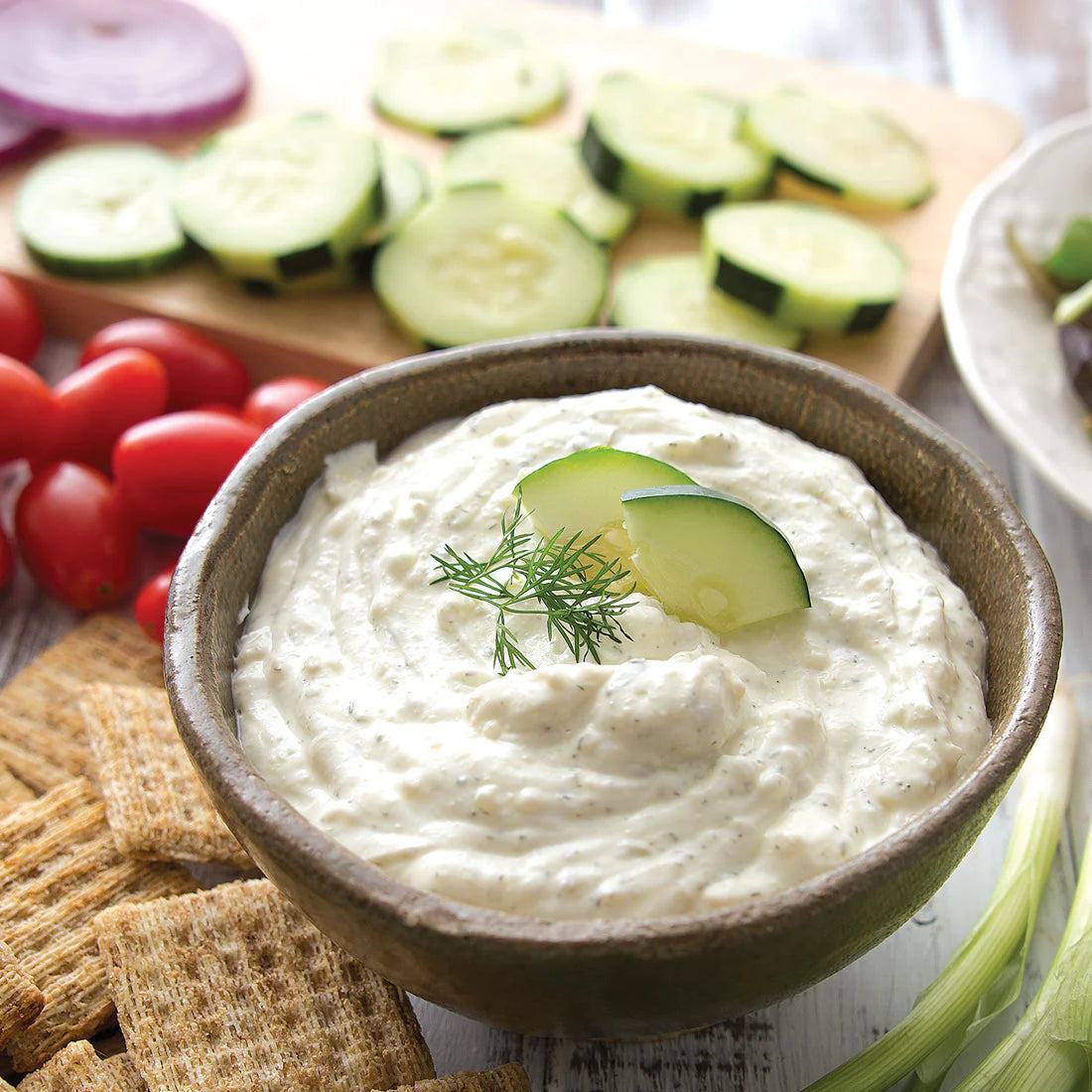 Cucumber Onion Dill Dip